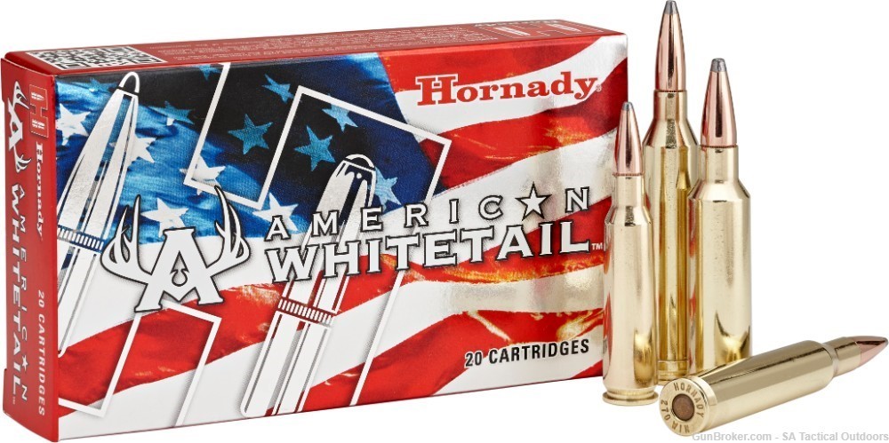 5 Boxes (100 RDs) Hornady American Whitetail 300 WSM 165 gr InterLock-img-0