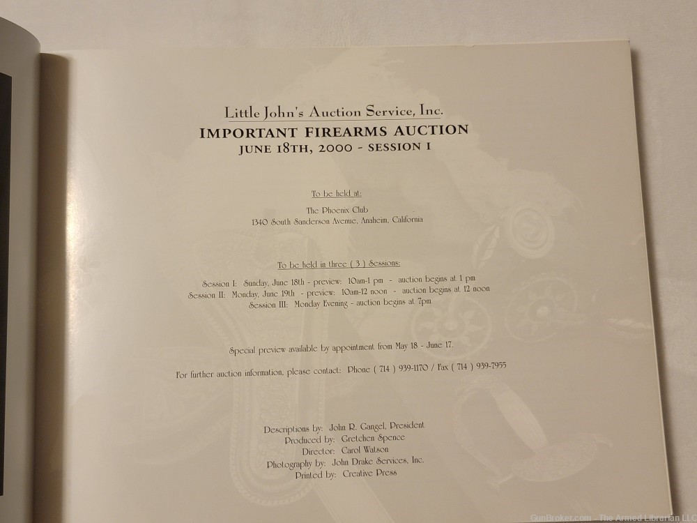 Little John's Auction Service - Important Firearms Auction - June 2000-img-1