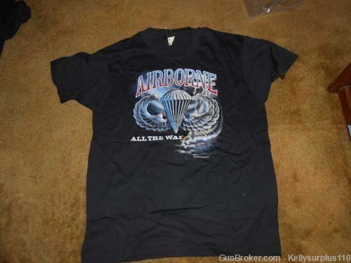  Airborne - All The Way Chute & Wing T-Shirt - XL -img-0