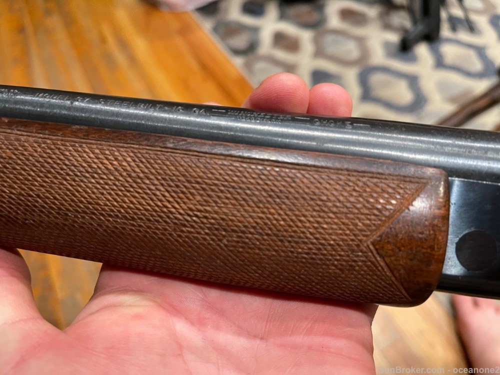 Winchester Model 37 shotgun 16 ga Checkered WOW  nice gun 28" 2 3/4"-img-6