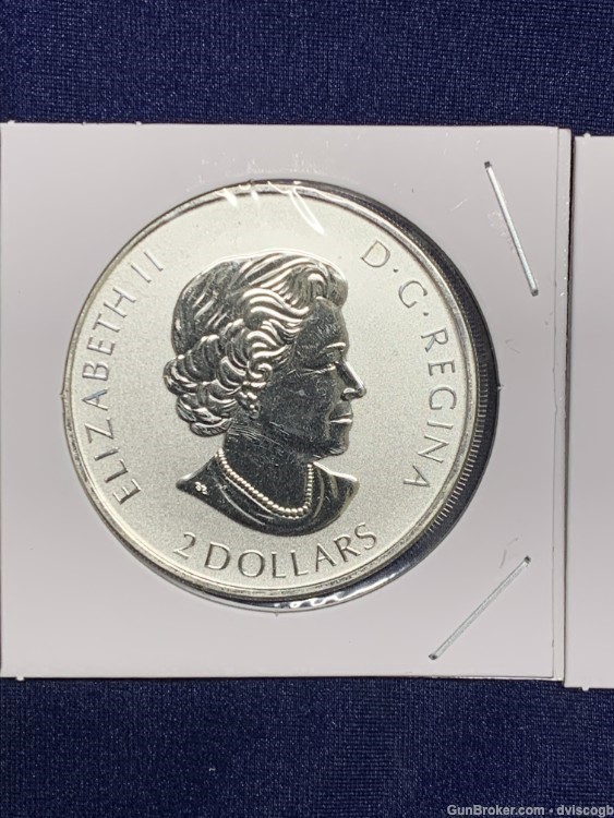 2019 Queen Elizabeth 2 Dollar coin, 3/4 fine silver - 3 piece set -img-3
