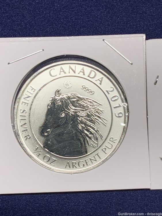 2019 Queen Elizabeth 2 Dollar coin, 3/4 fine silver - 3 piece set -img-5