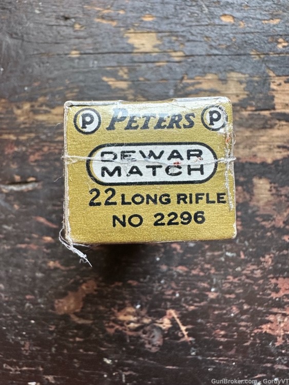 Peters Dewar Match Full and Correct Excellent .22 long rifle 22-img-2