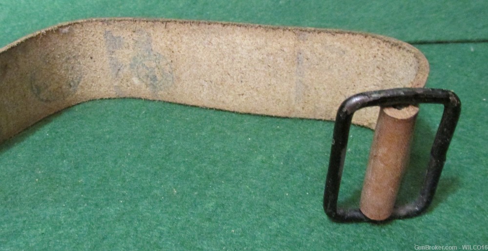 French MAS leather rifle sling-img-0