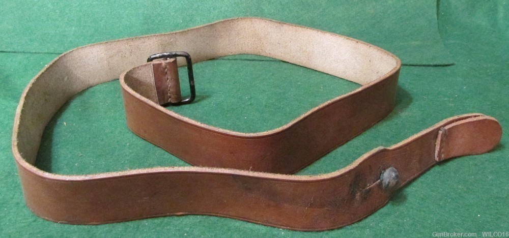 French MAS leather rifle sling-img-1