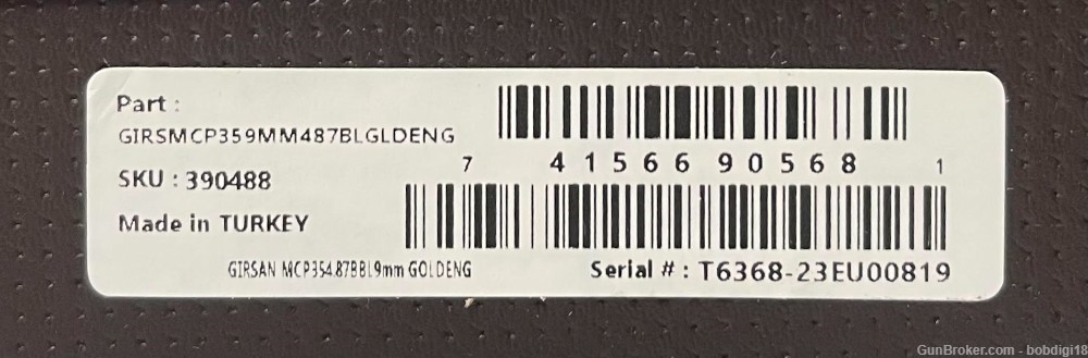 EAA Girsan GOLD Engraved MCP35 9mm 4.87" 15Rd Hi-Power Clone 390488-img-5