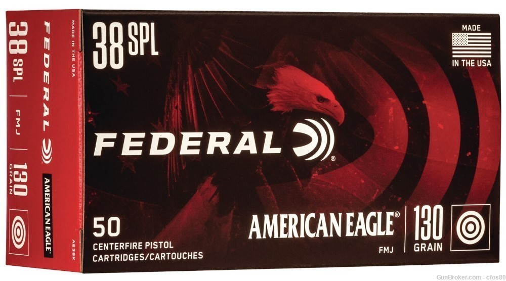 2 Boxes Federal 38 Special 130gr FMJ :-: 100 Rounds-img-0