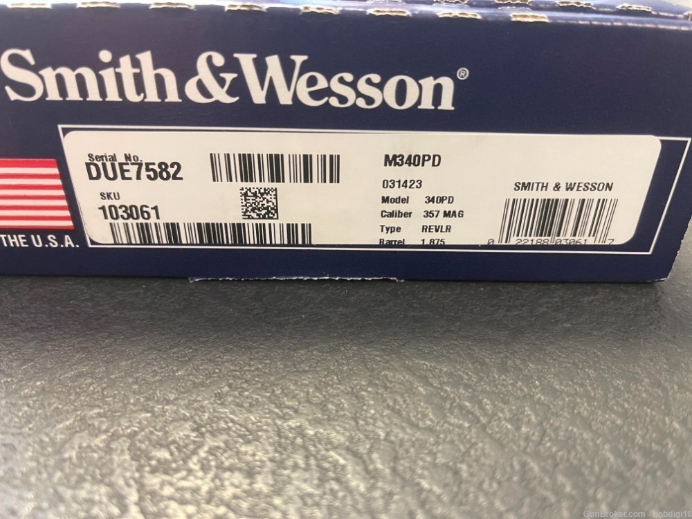 Smith & Wesson 340PD AirLite Revolver 357 Mag 1.87in 5rd 103061 NO CC FEES-img-3