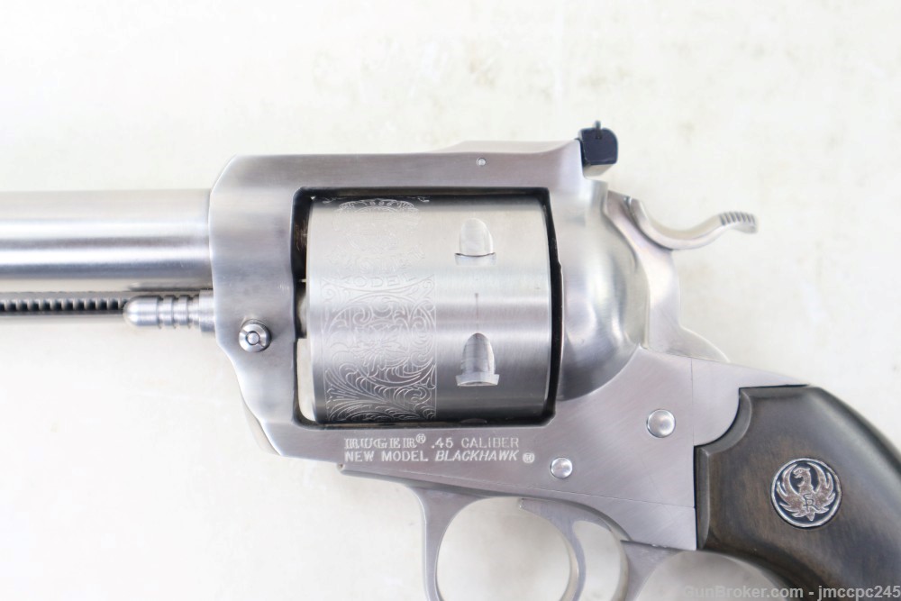 Rare Nice Ruger Blackhawk Bisley Convertible .45 ACP .45 LC Revolver 5.5" -img-11