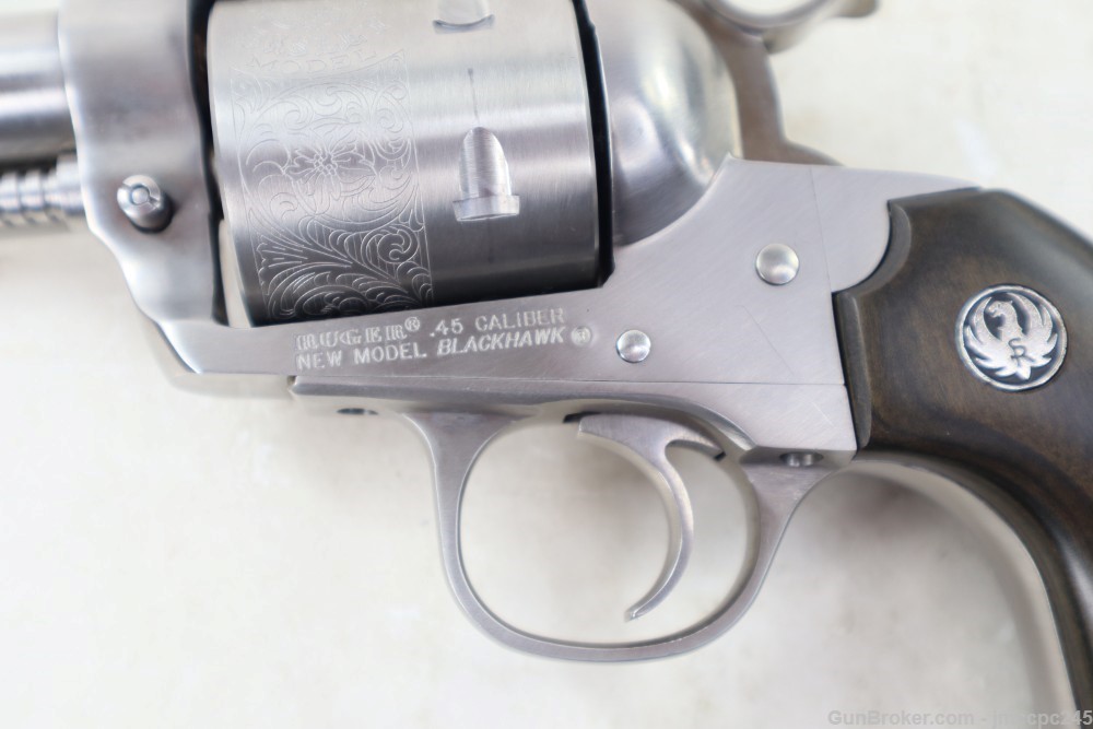 Rare Nice Ruger Blackhawk Bisley Convertible .45 ACP .45 LC Revolver 5.5" -img-10