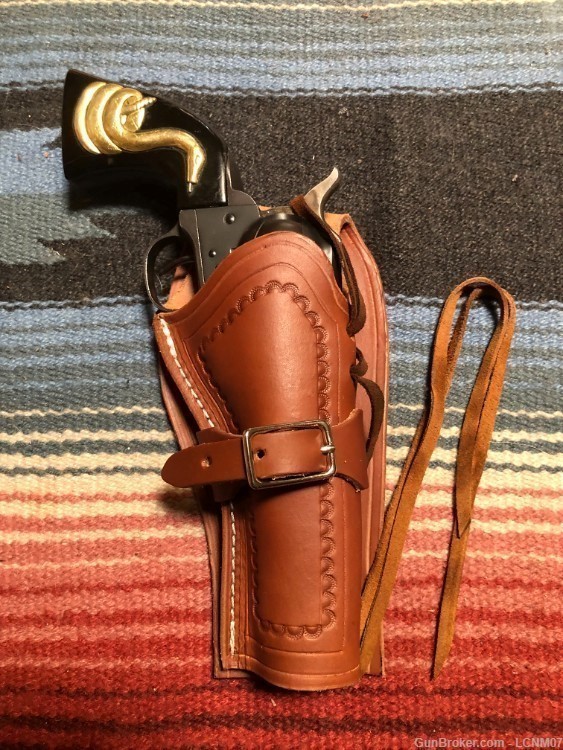 Western Fast Draw Holster Fits Colt SAA Ruger Wrangler EMF Pietta 1873-img-0