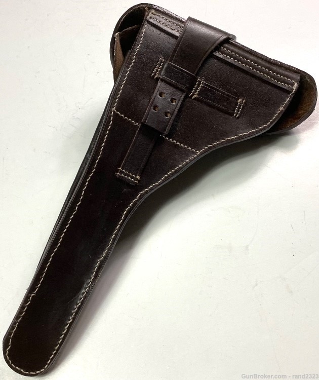 WWI WWII GERMAN P08 LUGER NAVY ARTILLERY LUGER HOLSTER & CARRY STRAP-img-3