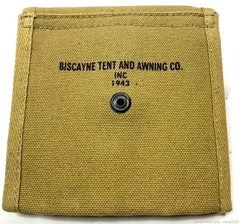 WWII US M1 CARBINE RIFLE 15RD AMMO POUCH-KHAKI-img-1