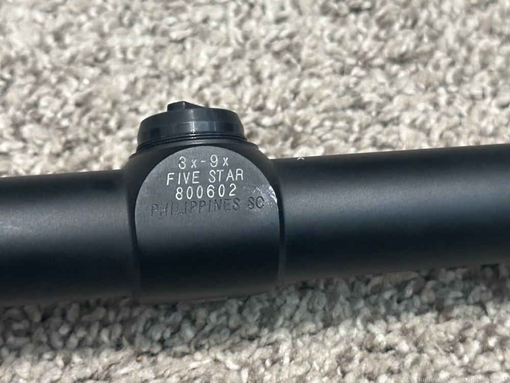 Redfield Five Star 3-9x40mm riflescope matte 1” 1/4” click duplex -img-8