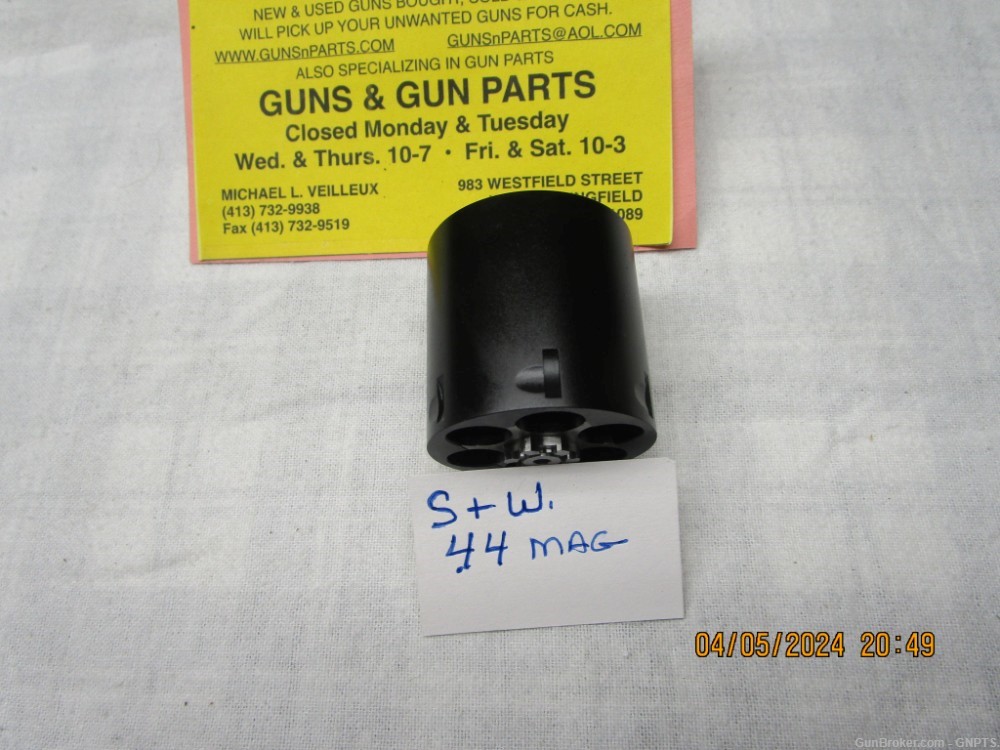 Smith & Wesson .44 mag cylinder for a - N - frame factory dull blue.-img-1