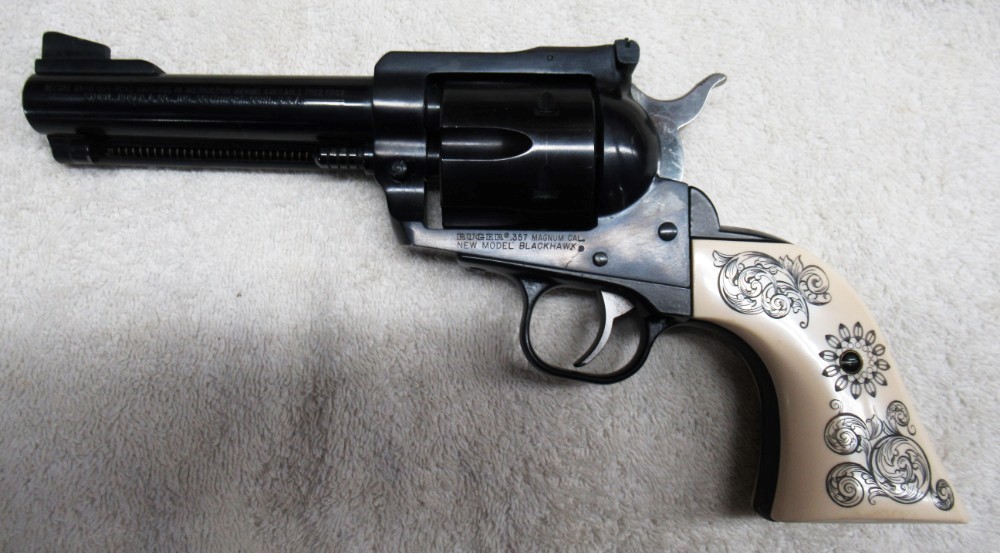 Ruger New Model Blackhawk, 357 Magnum, 4 5/8 In.   After 1973, Like New-img-0