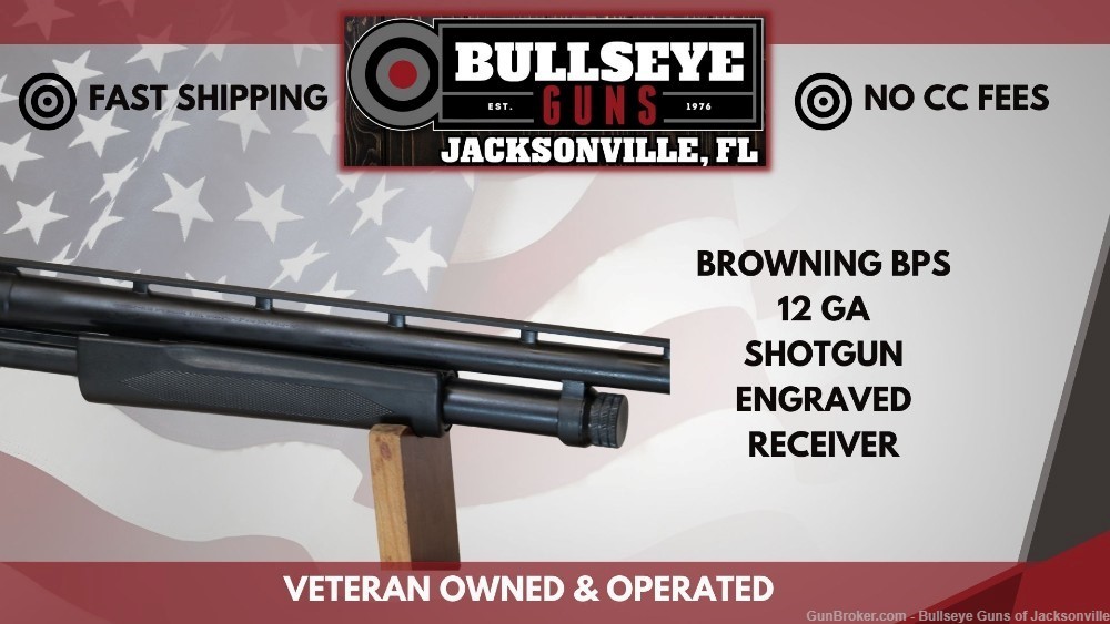 Browning BPS Field Pump-Action Shotgun 12ga Engraved Receiver -img-6