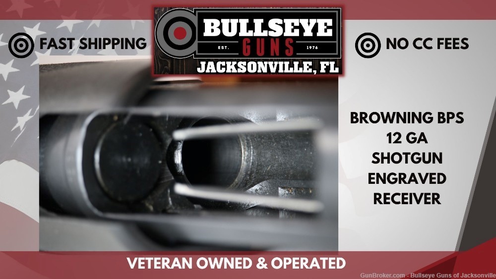 Browning BPS Field Pump-Action Shotgun 12ga Engraved Receiver -img-2