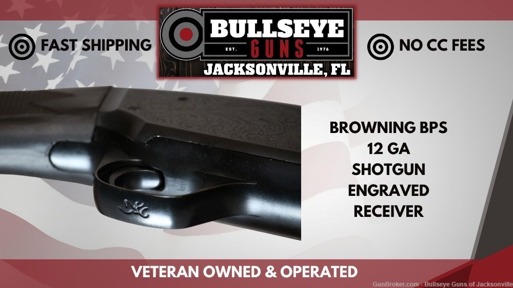 Browning BPS Field Pump-Action Shotgun 12ga Engraved Receiver -img-5