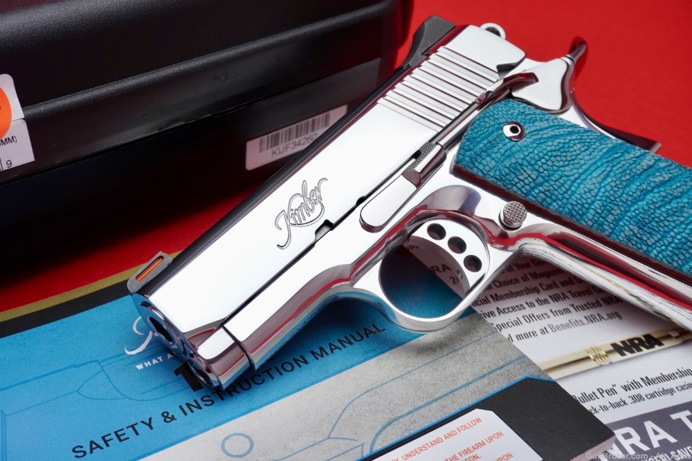 Kimber 1911 Ultra Carry II 1911 .45acp *BREATHTAKING BRIGHT STAINLESS*-img-1