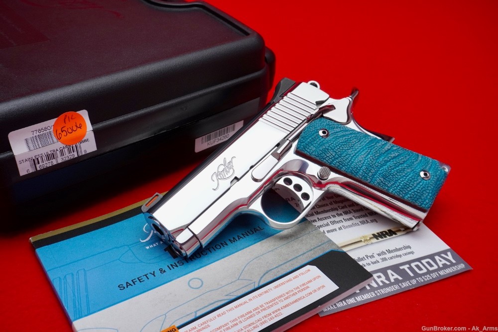 Kimber 1911 Ultra Carry II 1911 .45acp *BREATHTAKING BRIGHT STAINLESS*-img-0