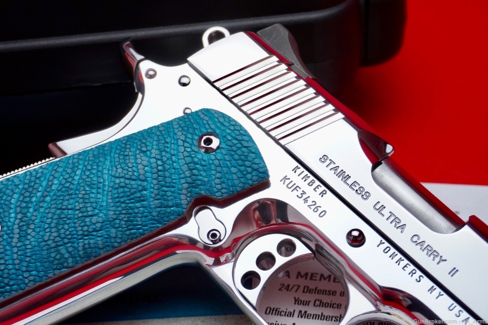 Kimber 1911 Ultra Carry II 1911 .45acp *BREATHTAKING BRIGHT STAINLESS*-img-5