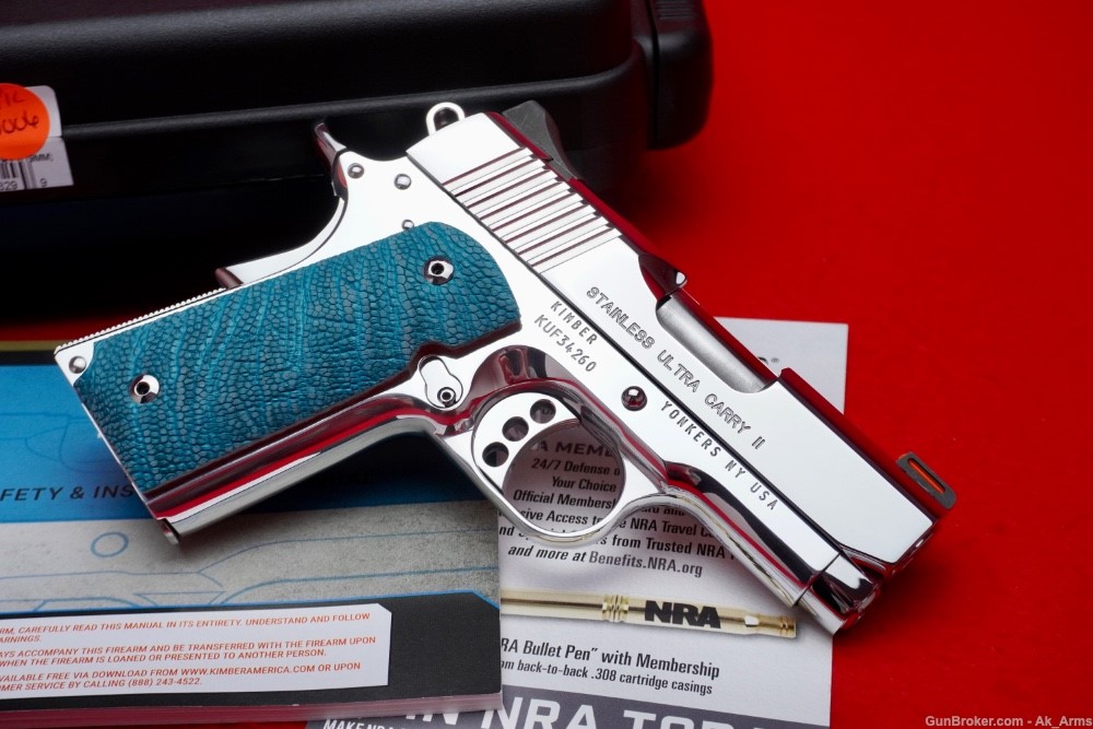 Kimber 1911 Ultra Carry II 1911 .45acp *BREATHTAKING BRIGHT STAINLESS*-img-3