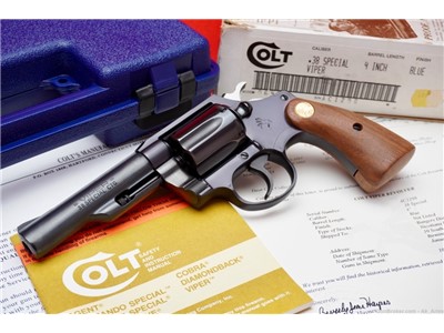 1993 Colt Viper 2nd Issue 4" Factory Blue NIB .38SPL *GRAIL OF SNAKES*