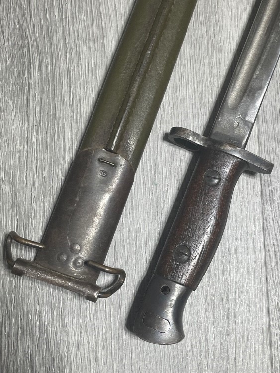 WW2 British Admiralty S294 Contract 1907 Bayonet with Scabbard WSC-img-2