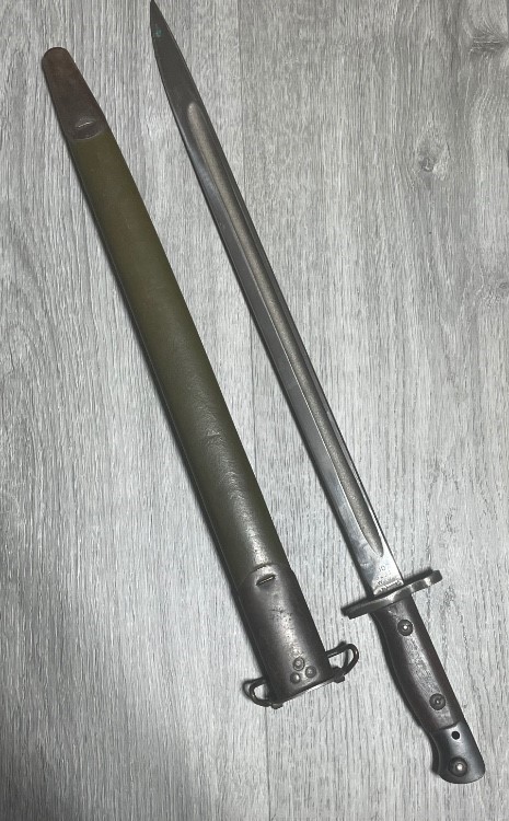 WW2 British Admiralty S294 Contract 1907 Bayonet with Scabbard WSC-img-3