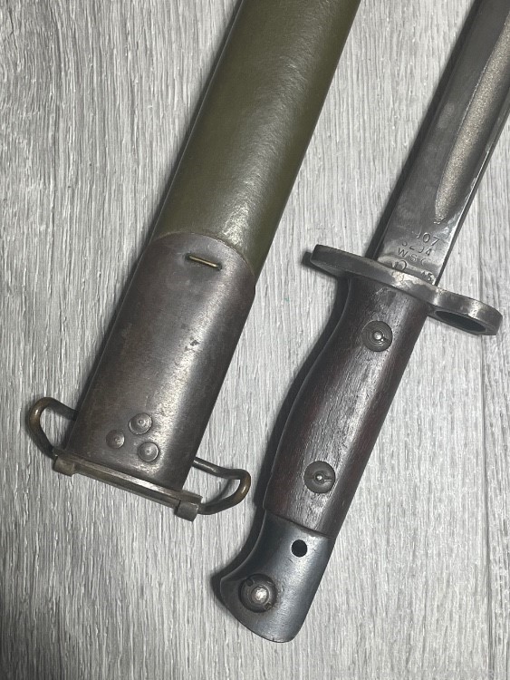 WW2 British Admiralty S294 Contract 1907 Bayonet with Scabbard WSC-img-1