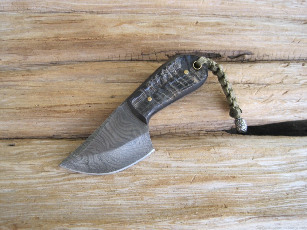 Damascus Handmade Skinning Knife  #250A & 250B-img-5