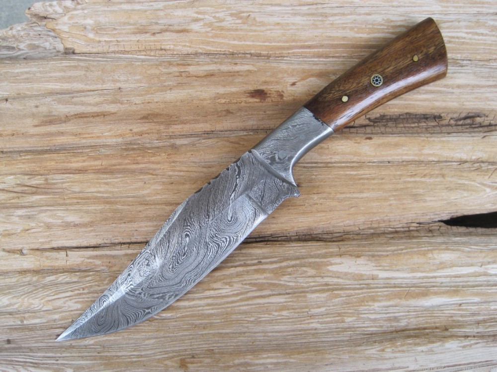 Damascus Handmade Hunting Knife #160-img-1
