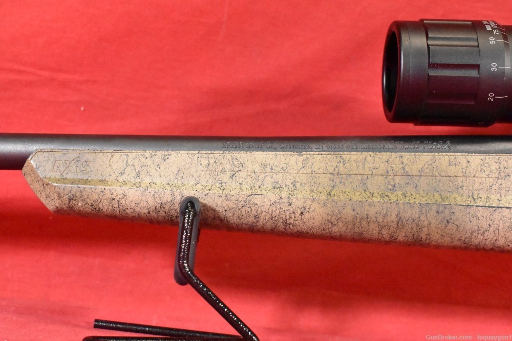 Savage Axis XP 308 Win Bushnell 4-12x40 Scope 22" 4RD Tan Black Axis-img-13