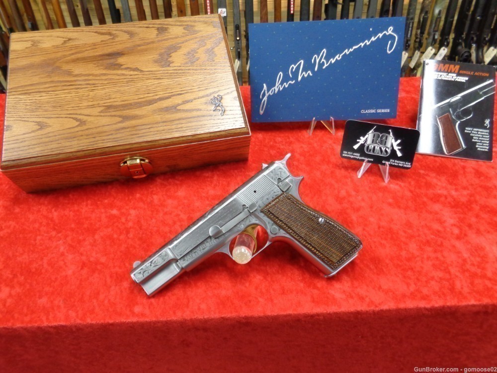 BROWNING Hi Power Classic Limited Edition Engraved 9mm Belgium HP WE TRADE-img-5