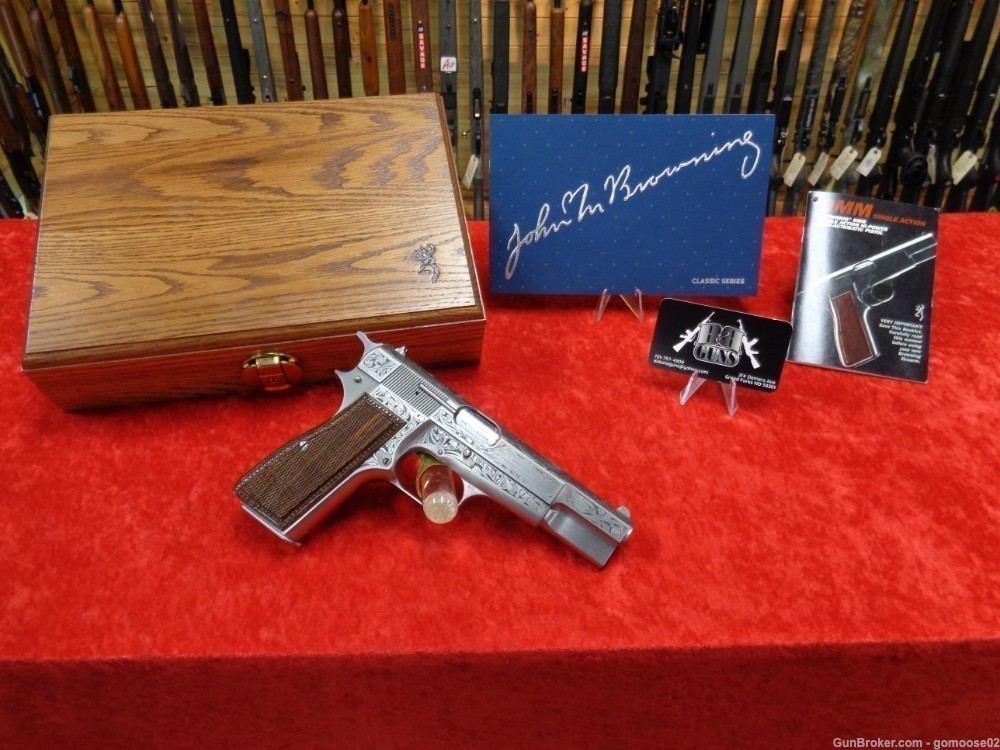 BROWNING Hi Power Classic Limited Edition Engraved 9mm Belgium HP WE TRADE-img-0