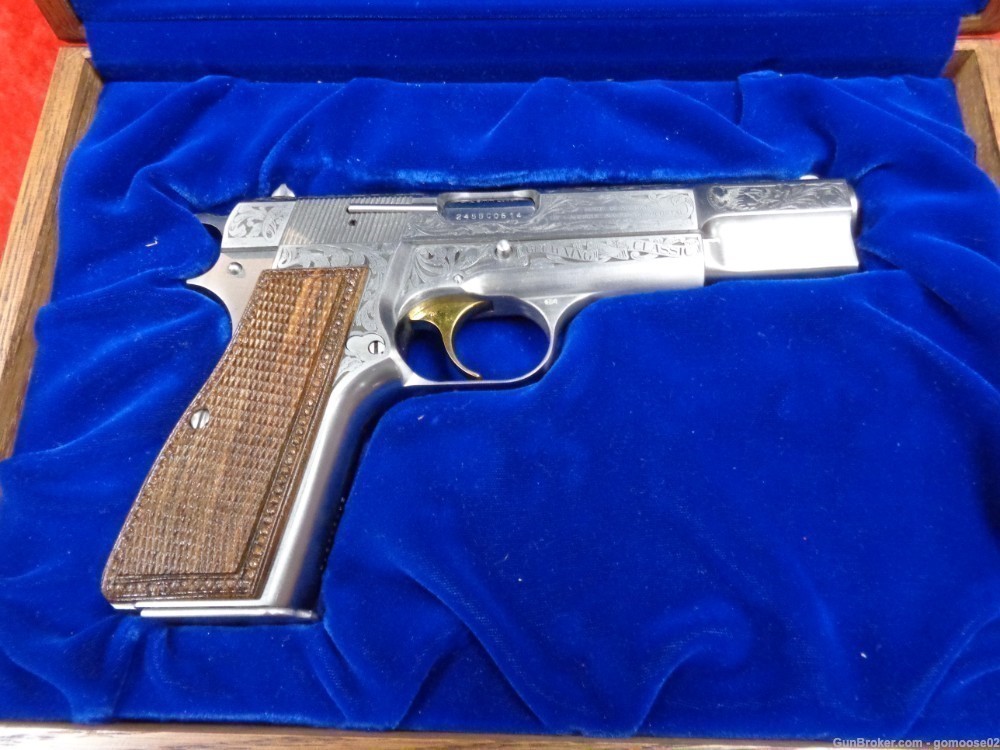 BROWNING Hi Power Classic Limited Edition Engraved 9mm Belgium HP WE TRADE-img-10