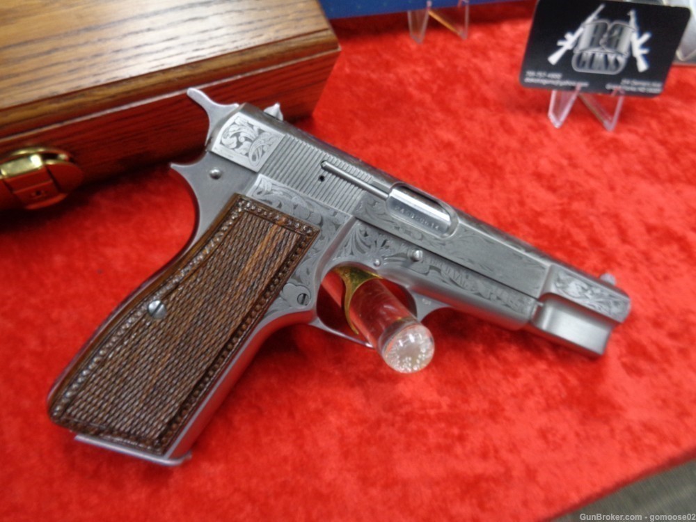 BROWNING Hi Power Classic Limited Edition Engraved 9mm Belgium HP WE TRADE-img-4
