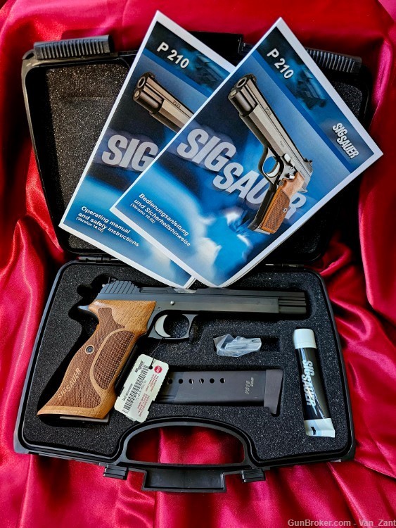 Very Rare Sig Sauer P210 Super Target 6in 9mm German Mastershop P210 6" 9mm-img-8
