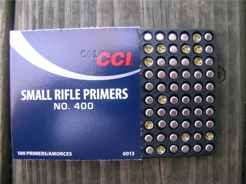 CCI Small Rifle Primers NO.400 Box Of 100-img-0