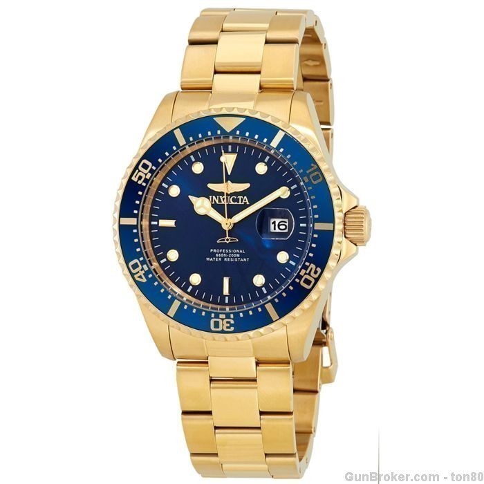 INVICTA MEN'S PRO DIVER STAINLESS STEEL BLUE DIAL 22063-img-0