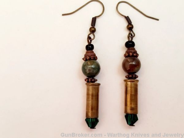 *Bullets,Crystals & Bling Earrings.4 Pair.Handmade.1 of a Kind.E5*REDUCED*-img-4