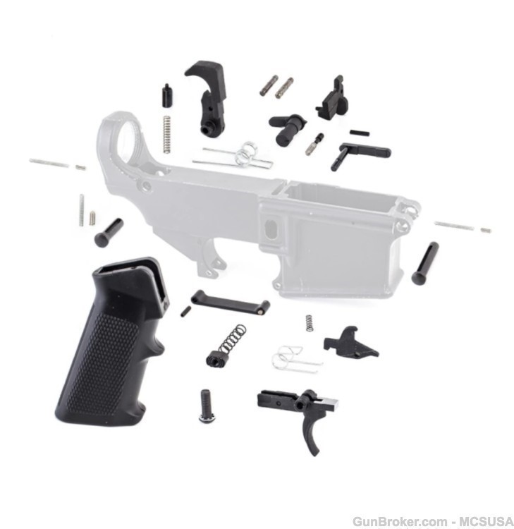 AR15 Lower Parts Kit With Grip Trigger and Hammer LPK .223 5.56-img-0