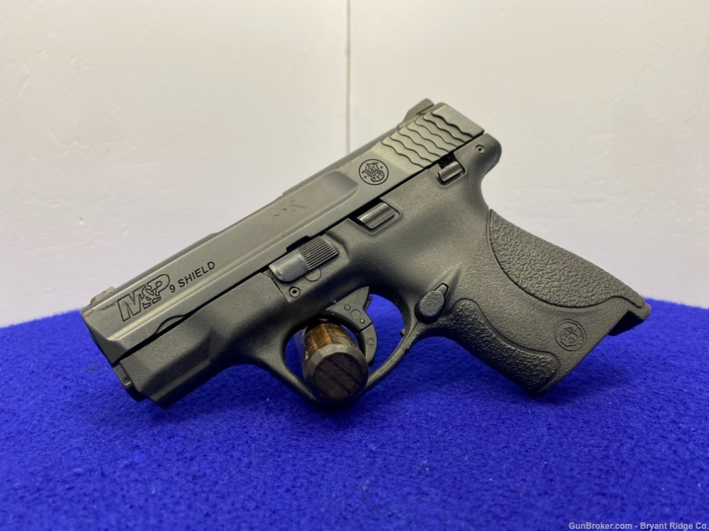 Smith Wesson M&P 9 Shield 9mm Black 3.1" *SLIM & LIGHTWEIGHT PISTOL*-img-2