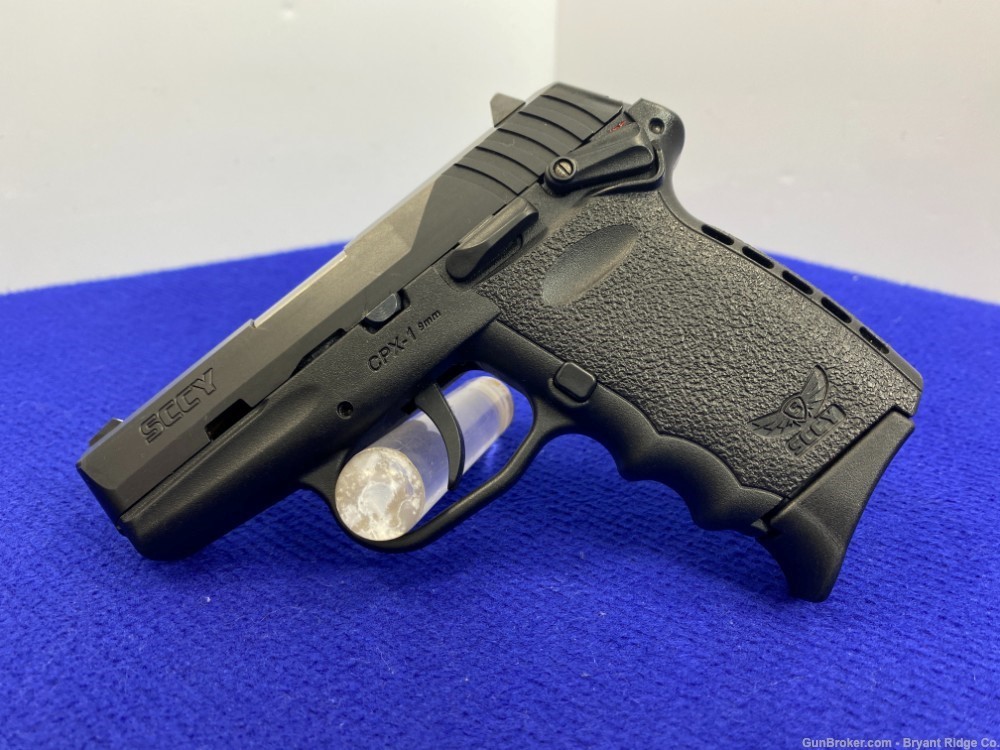 SCCY Industries CPX-1 9mm Black 3.1" *PRECISION MADE "POCKET PISTOL"*-img-0