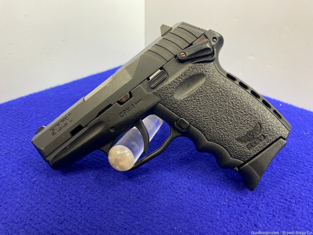 Sccy Industries CPX-1 9mm Black 3.1" *DOUBLE ACTION SEMI-AUTOMATIC PISTOL*-img-2