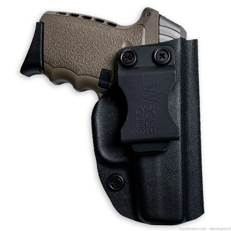 WHOLEGUNS IWB Kydex BLACK Holster SCCY CPX 1&2 -Full Cover Classic-img-2