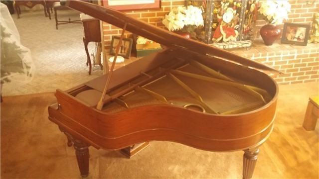 1903  Pease Full Grand Piano  w/disc player-img-0