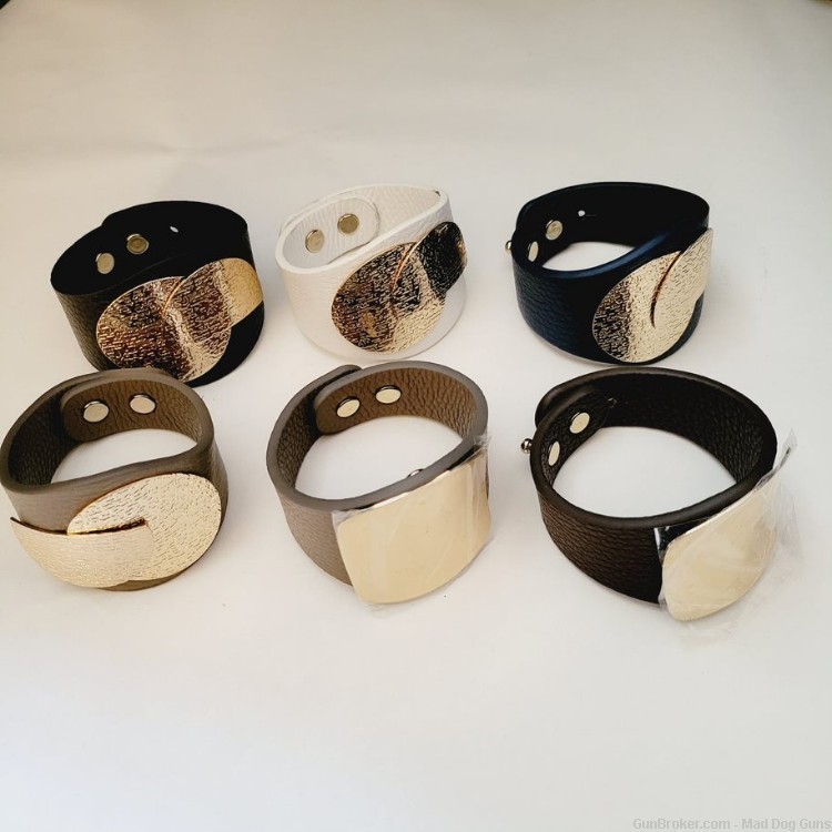 Nanni Design Bundle of 6 Leather Bracelets.   UNISEX.   *CLOSE OUT* -img-0
