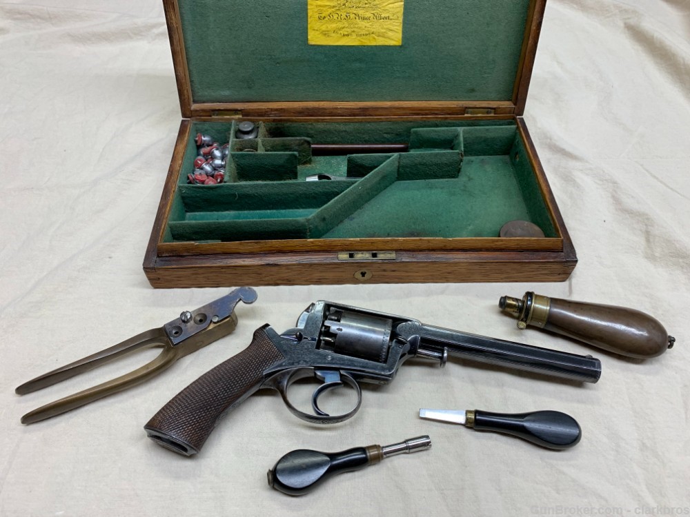 PENNY Deane Adams Model of 1851 Double Action Black Powder Revolver London -img-39